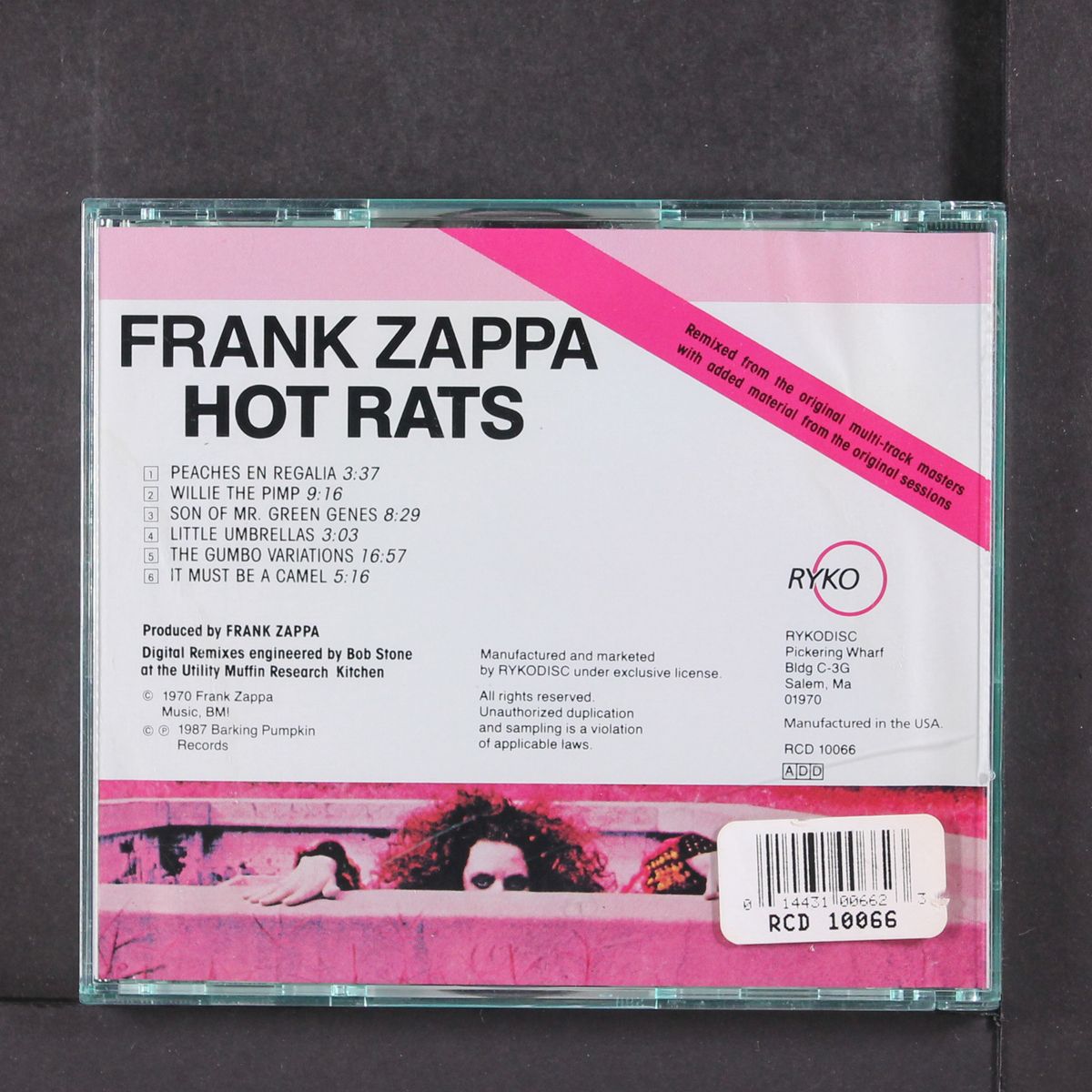 hot rats by FRANK ZAPPA