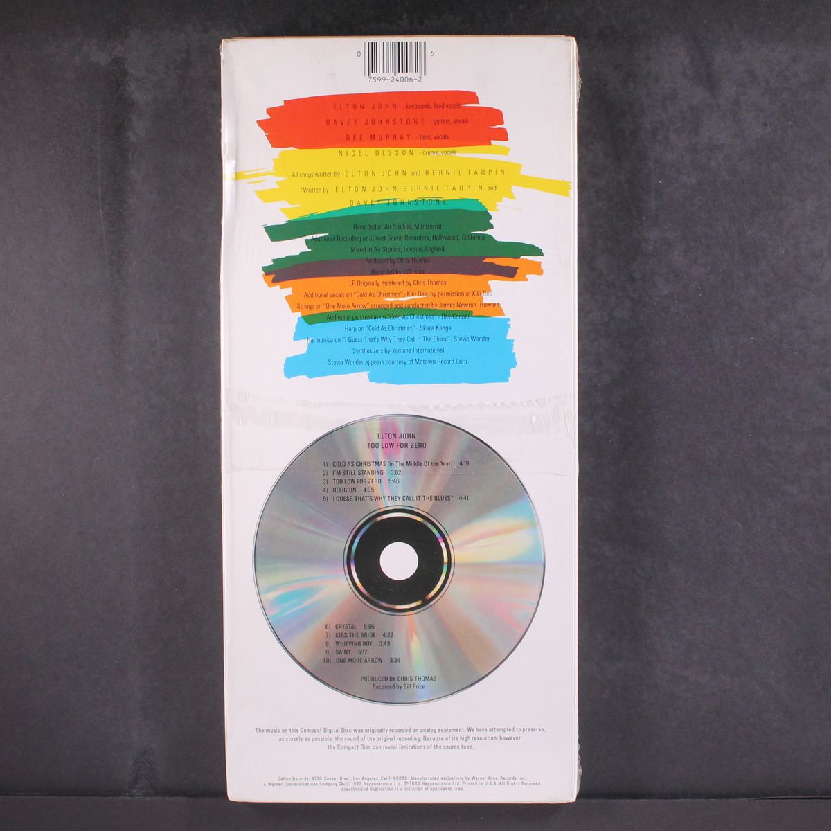 too low for zero by ELTON JOHN