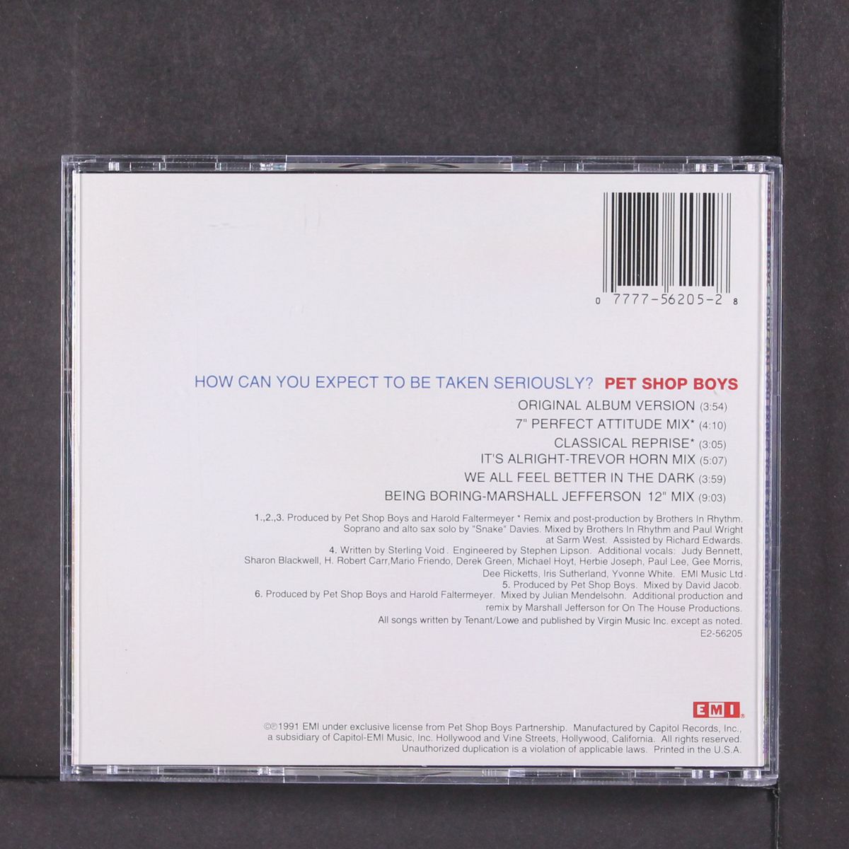 how can you expect to be taken seriously? by PET SHOP BOYS