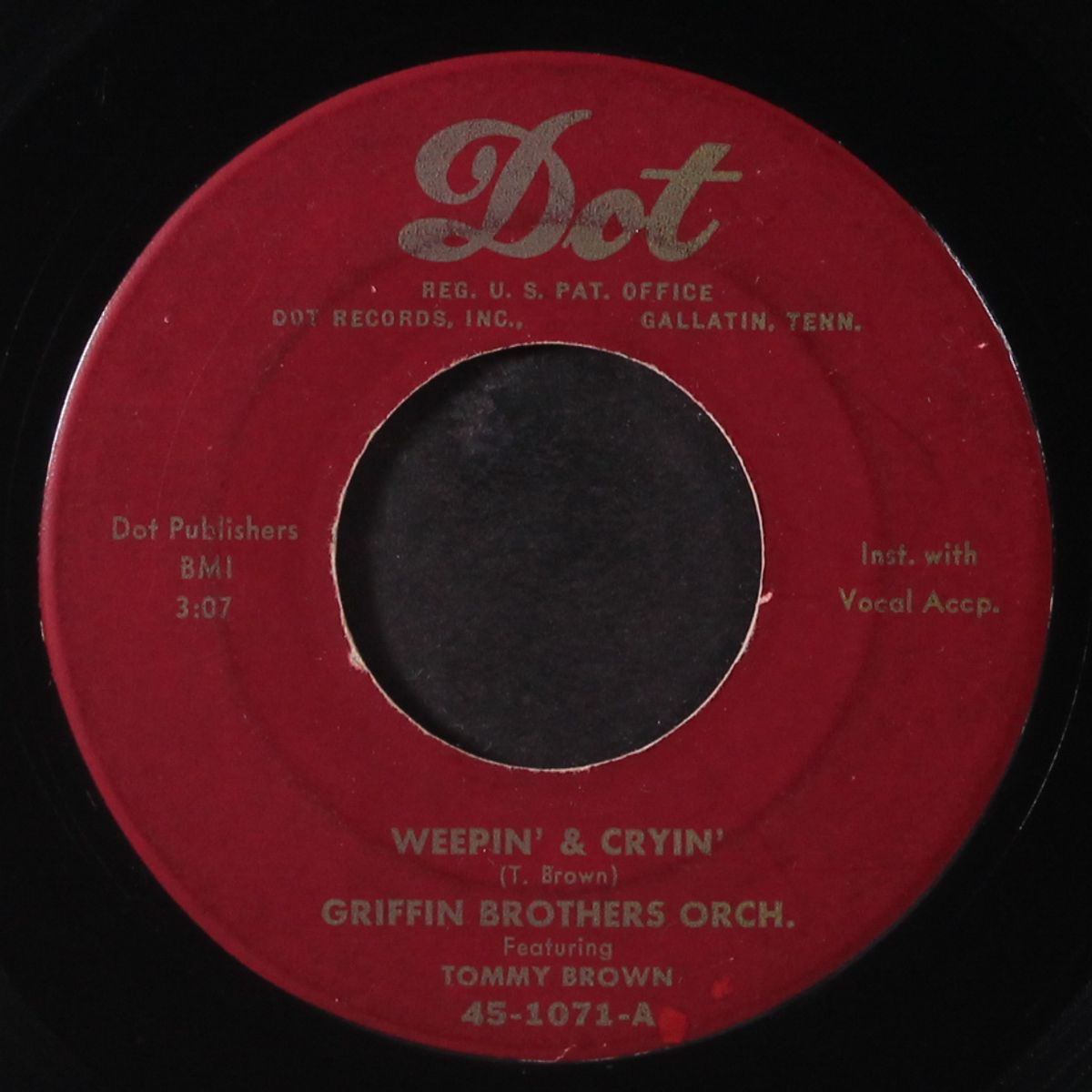 weepin' & cryin' / shuffle bug by GRIFFIN BROTHERS