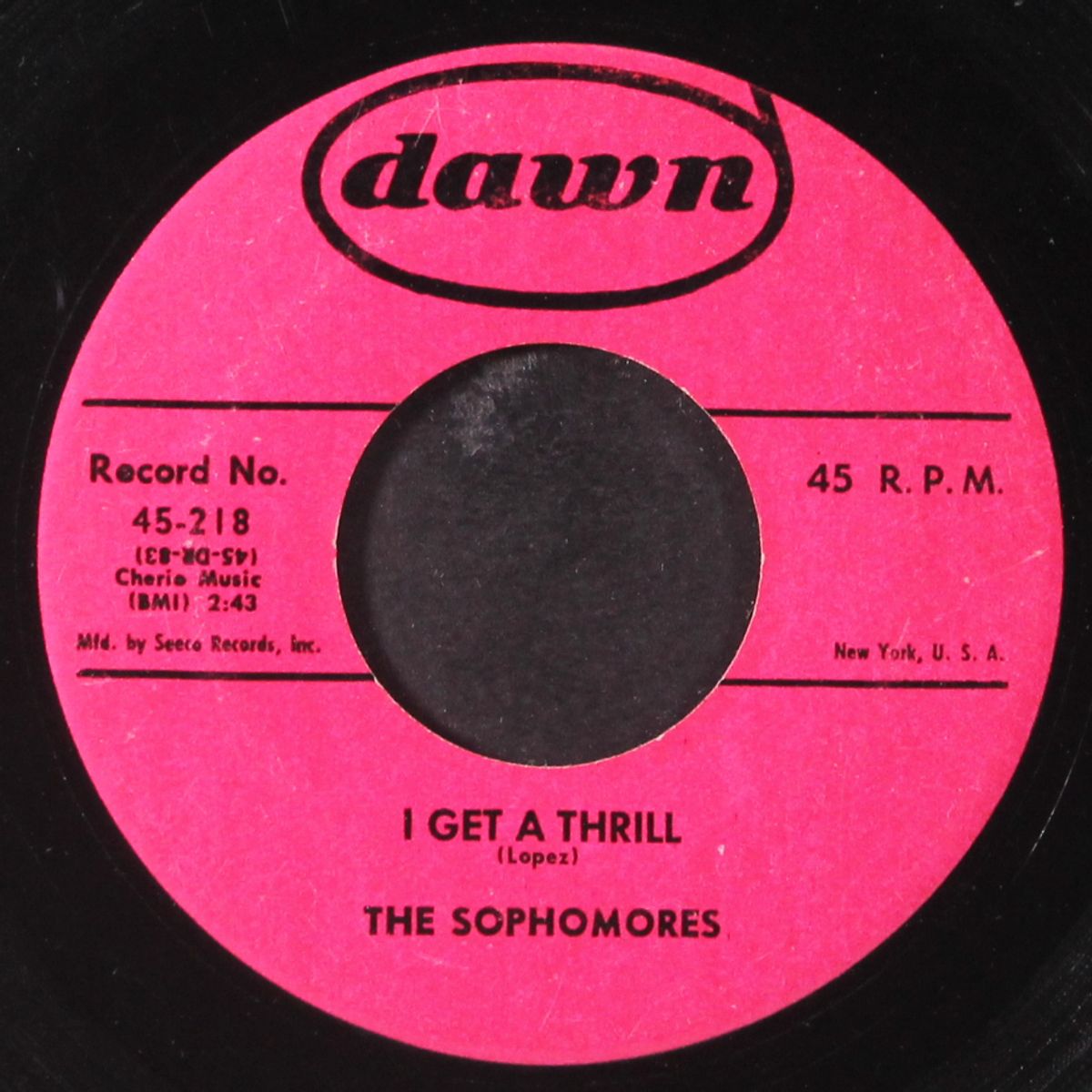 linda / i get a thrill by SOPHOMORES