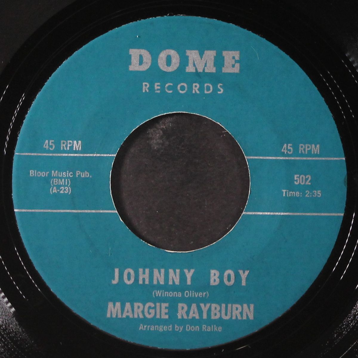 johnny boy / just 'round the river bend by MARGIE RAYBURN
