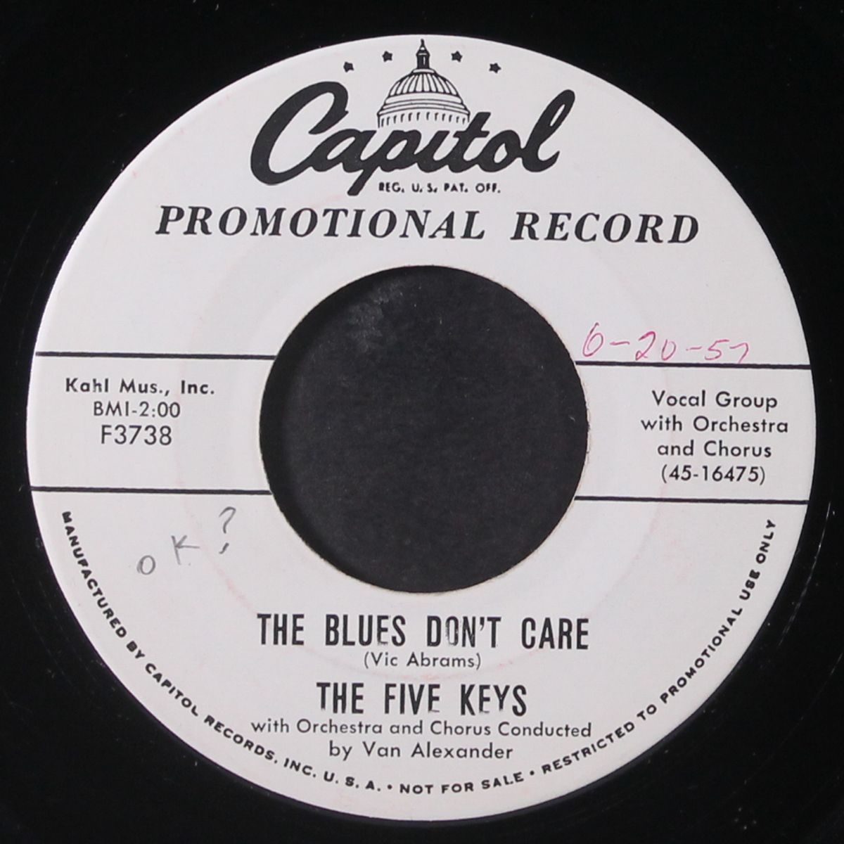 this i promise you / the blues don't care by FIVE KEYS