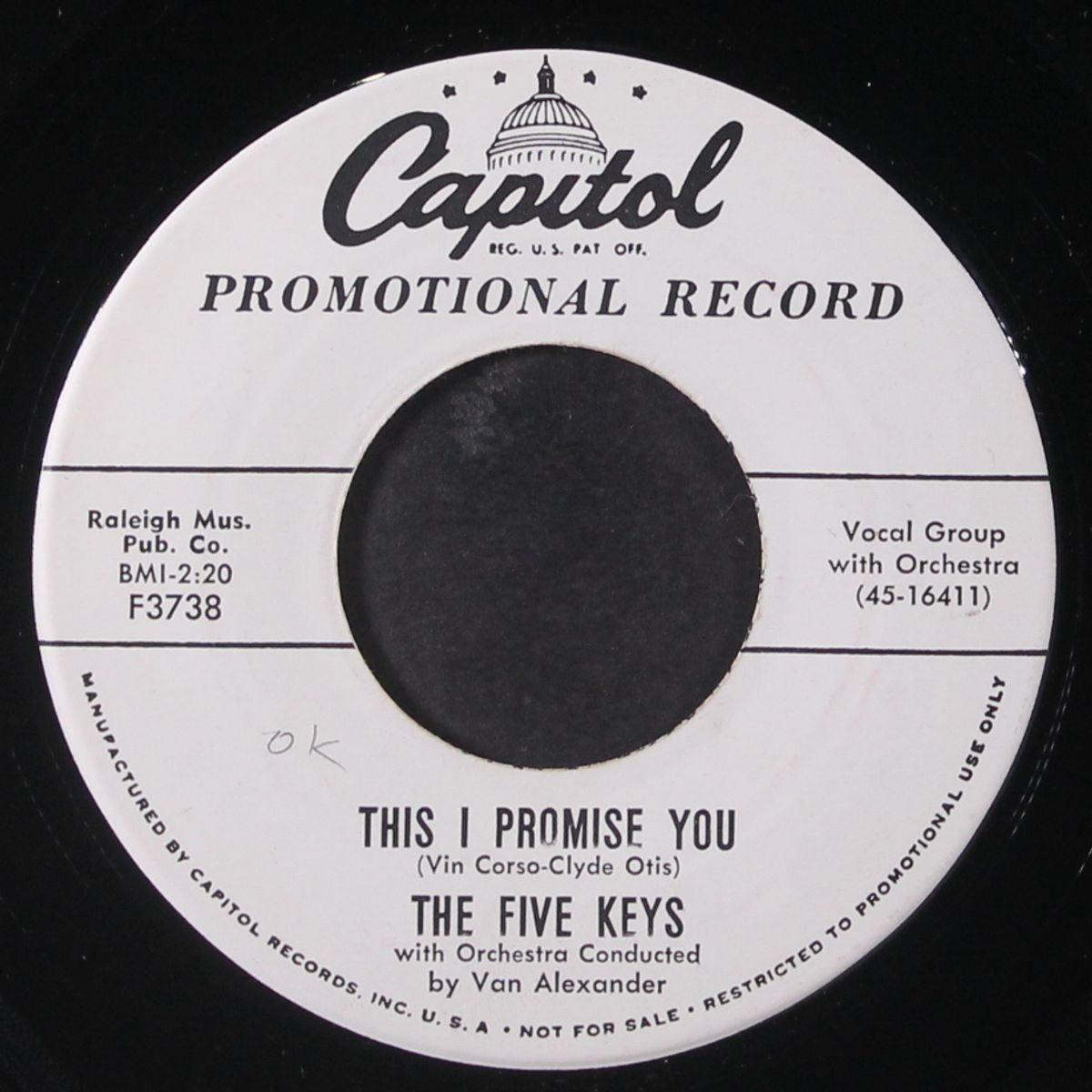 this i promise you / the blues don't care by FIVE KEYS