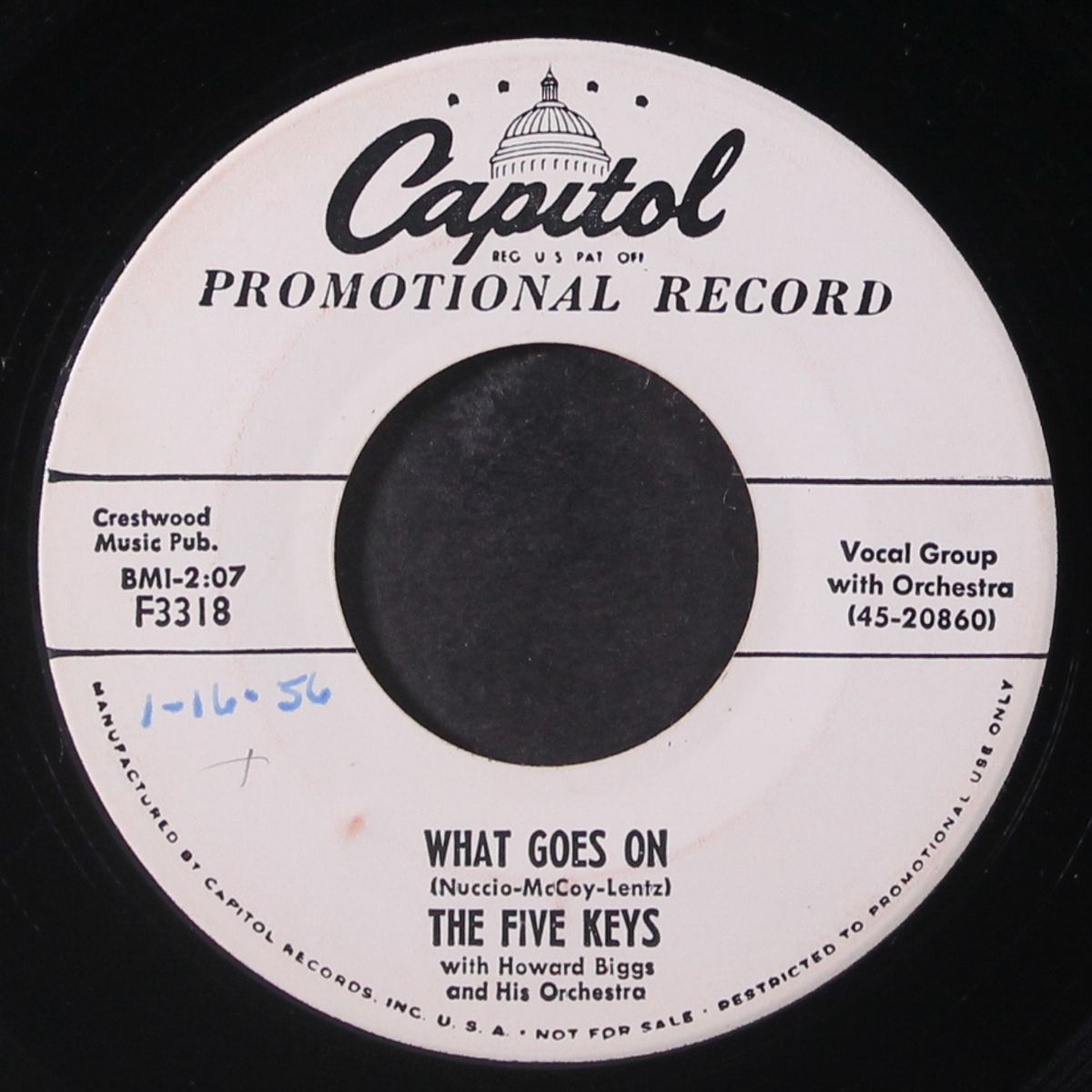 you broke the rules of love / what goes on by FIVE KEYS