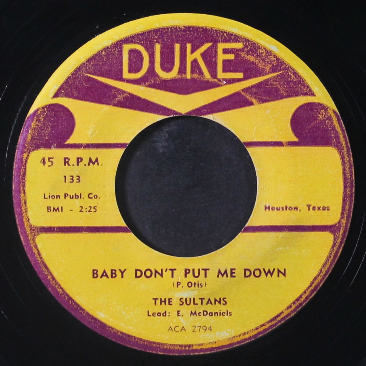 i cried my heart out / baby don't put me down by SULTANS