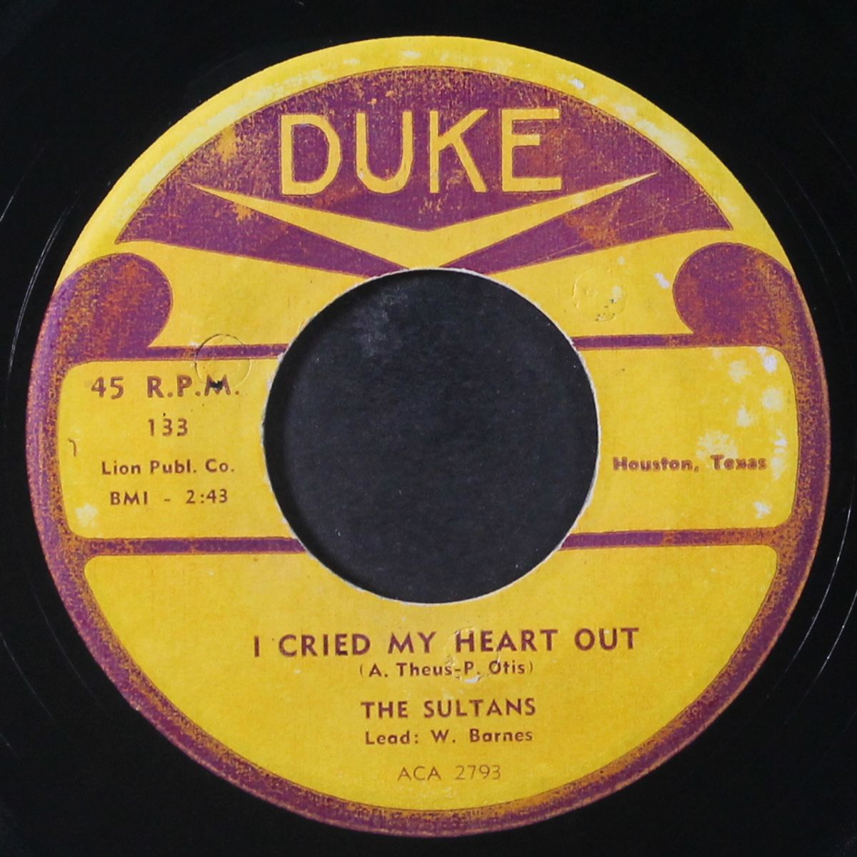 i cried my heart out / baby don't put me down by SULTANS