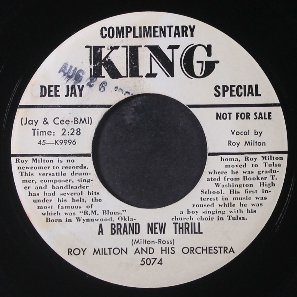 jeeps blues / a brand new thrill by ROY MILTON