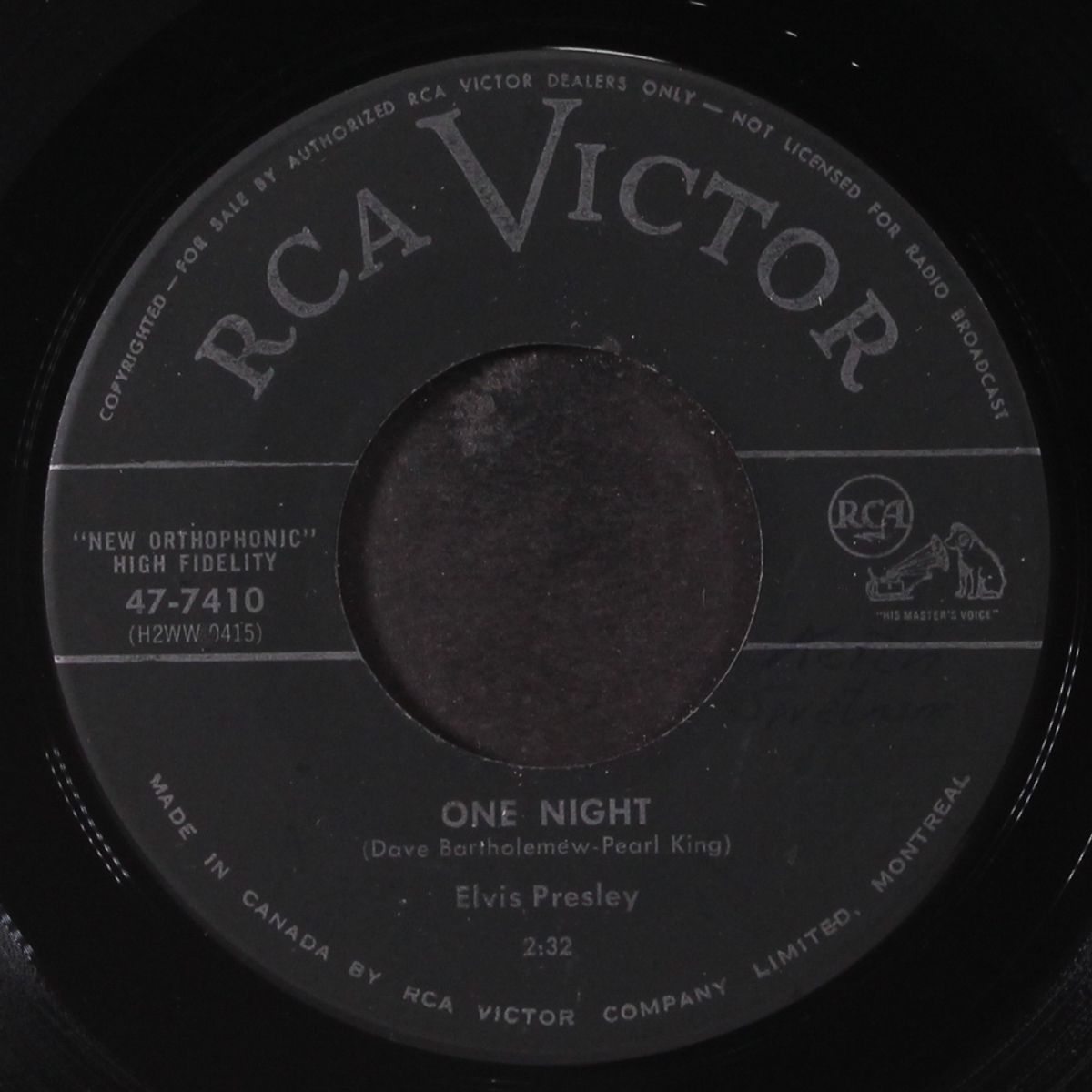 one night / i got stung by ELVIS PRESLEY