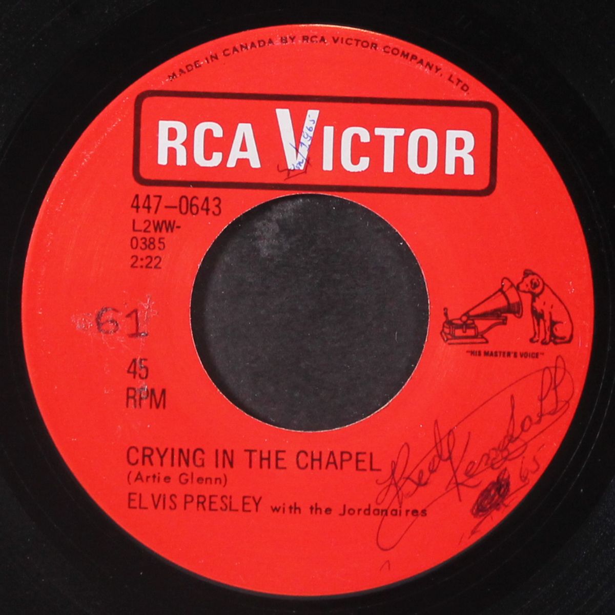 crying in the chapel by ELVIS PRESLEY