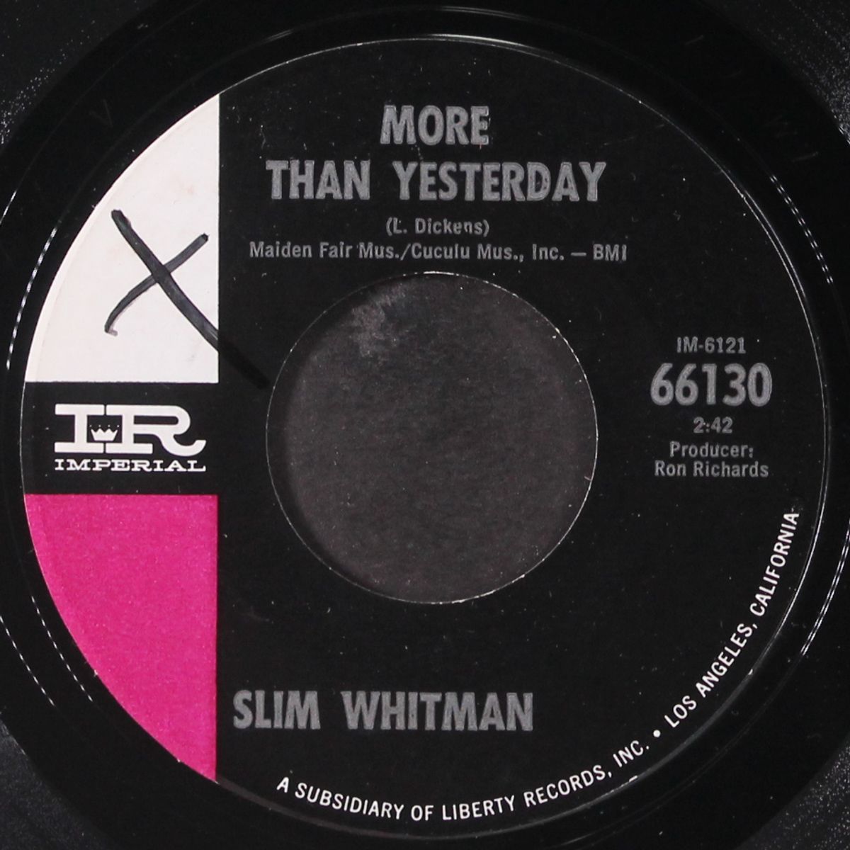 more than yesterday by SLIM WHITMAN