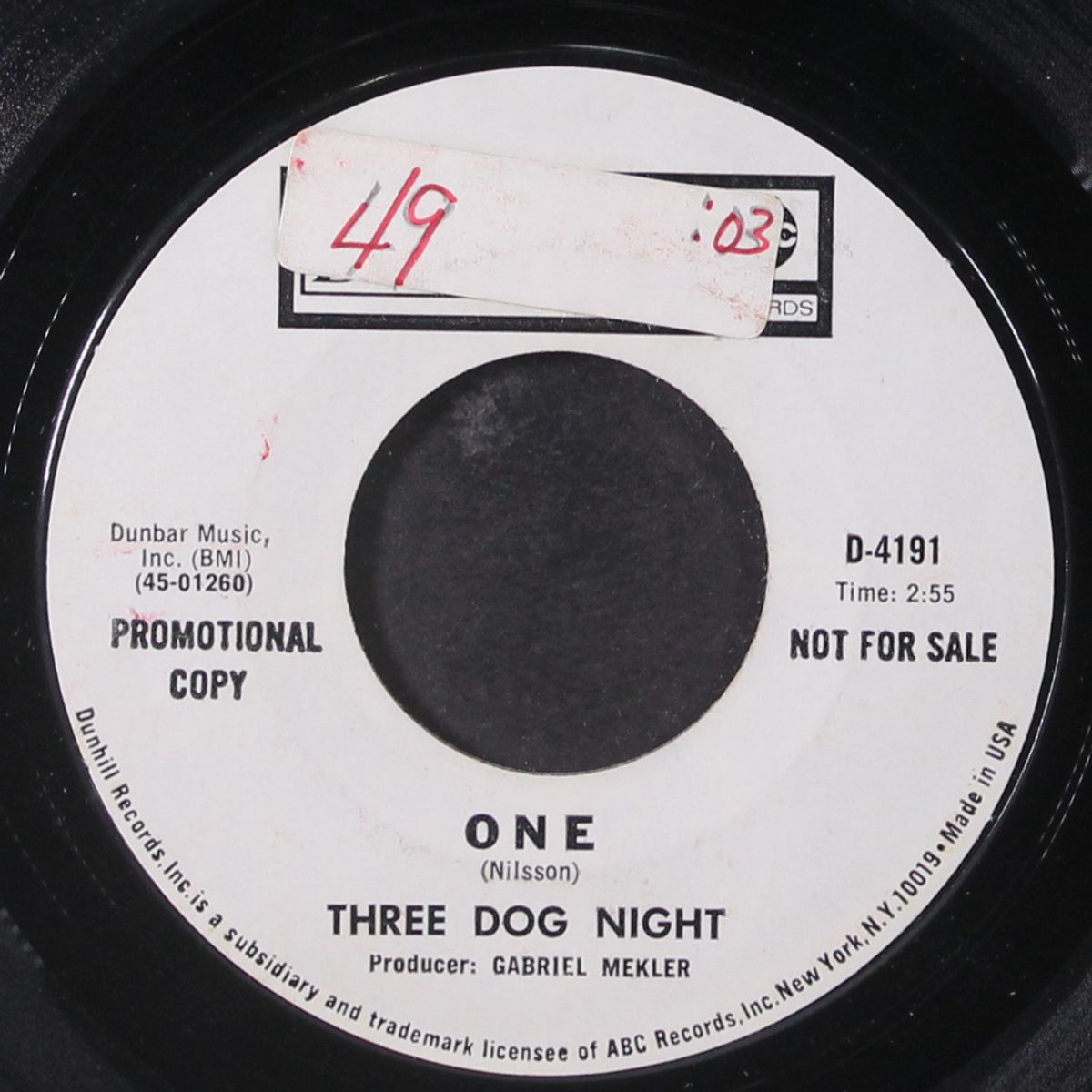 one by THREE DOG NIGHT