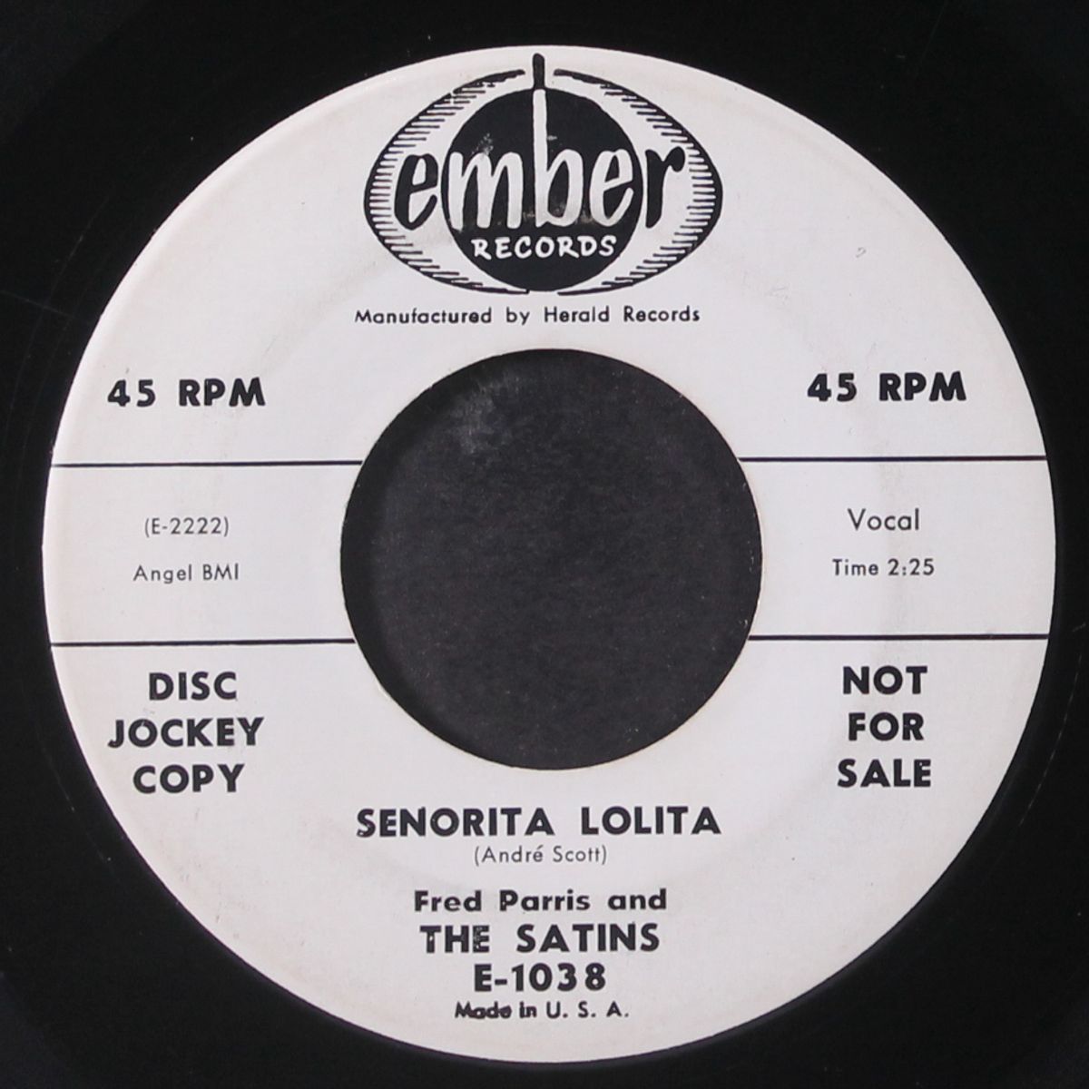 a night to remember / senorita lolita by FIVE SATINS