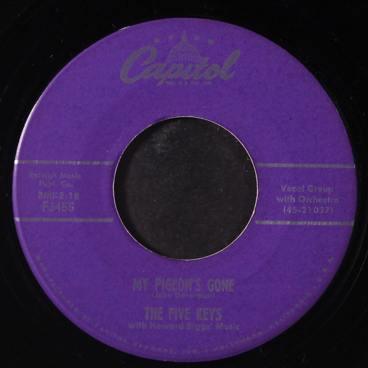 my pigeon's gone / peace and love by FIVE KEYS