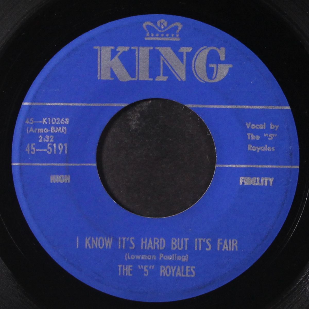 miracle of love / i know it's hard but it's fair by FIVE ROYALES