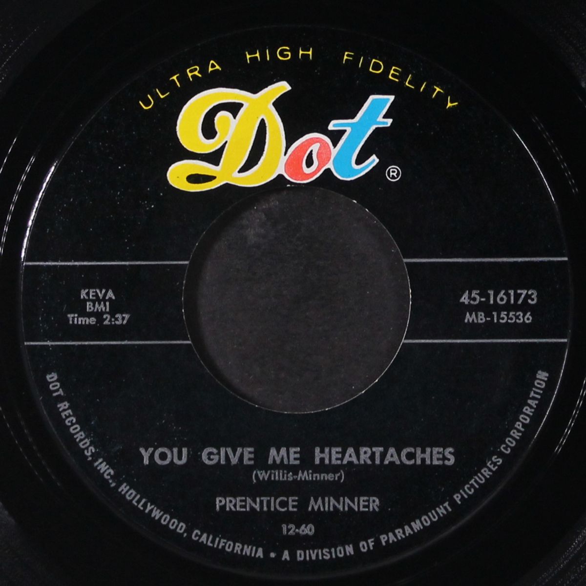 sincerely / you give me heartaches by PRENTICE MINNER