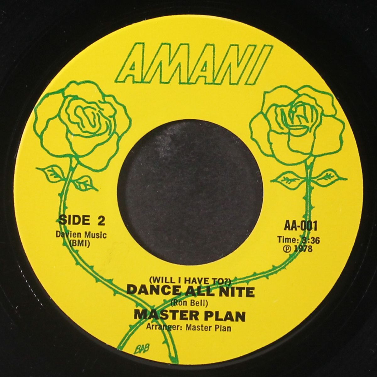 music man / dance all nite by MASTER PLAN