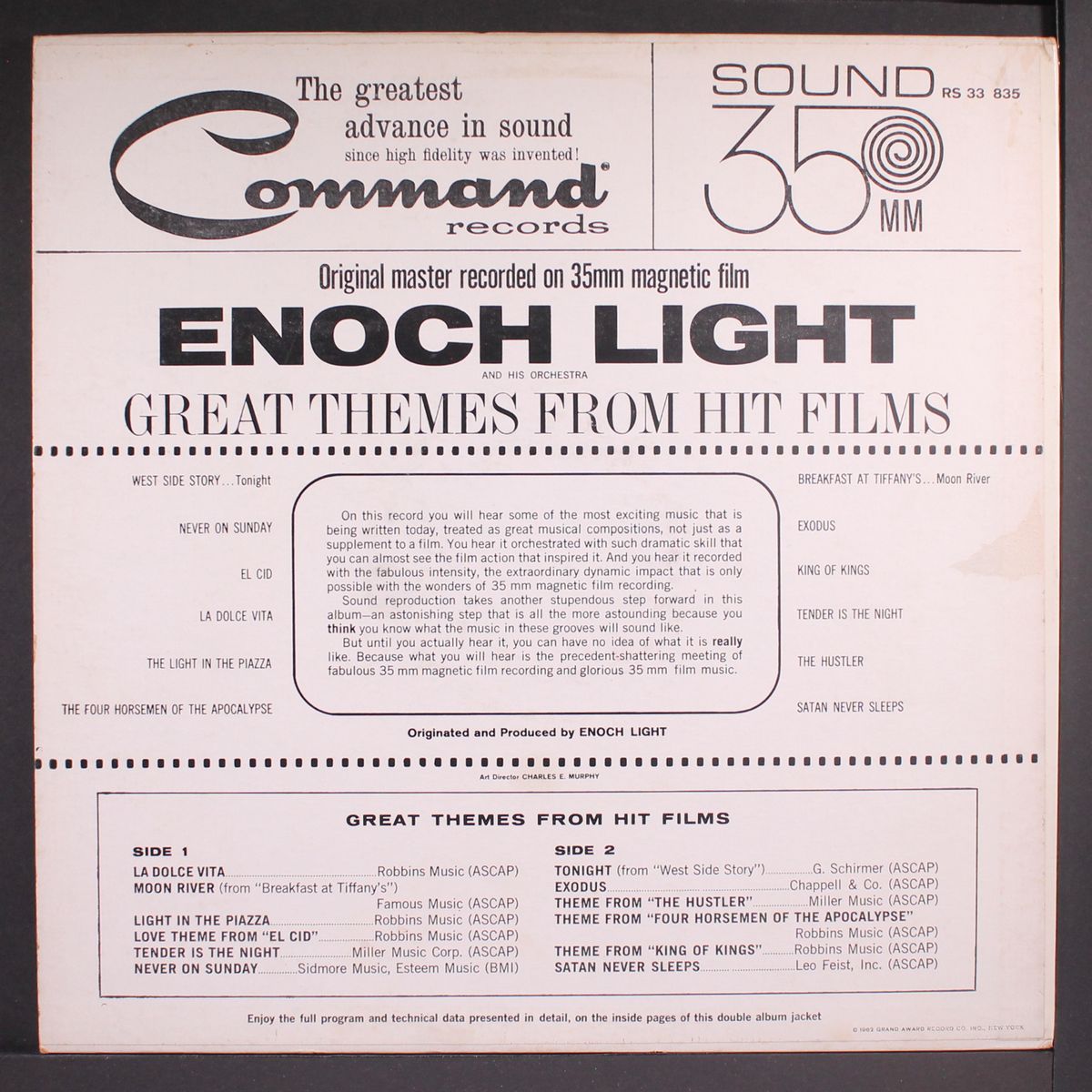 great themes from hit films by ENOCH LIGHT