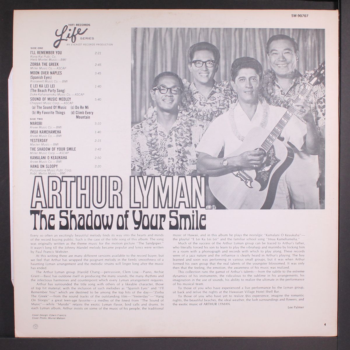 the shadow of your smile by ARTHUR LYMAN