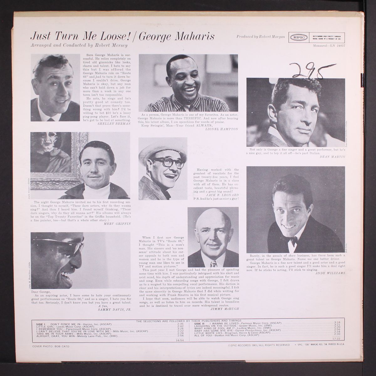 just turn me loose! by GEORGE MAHARIS