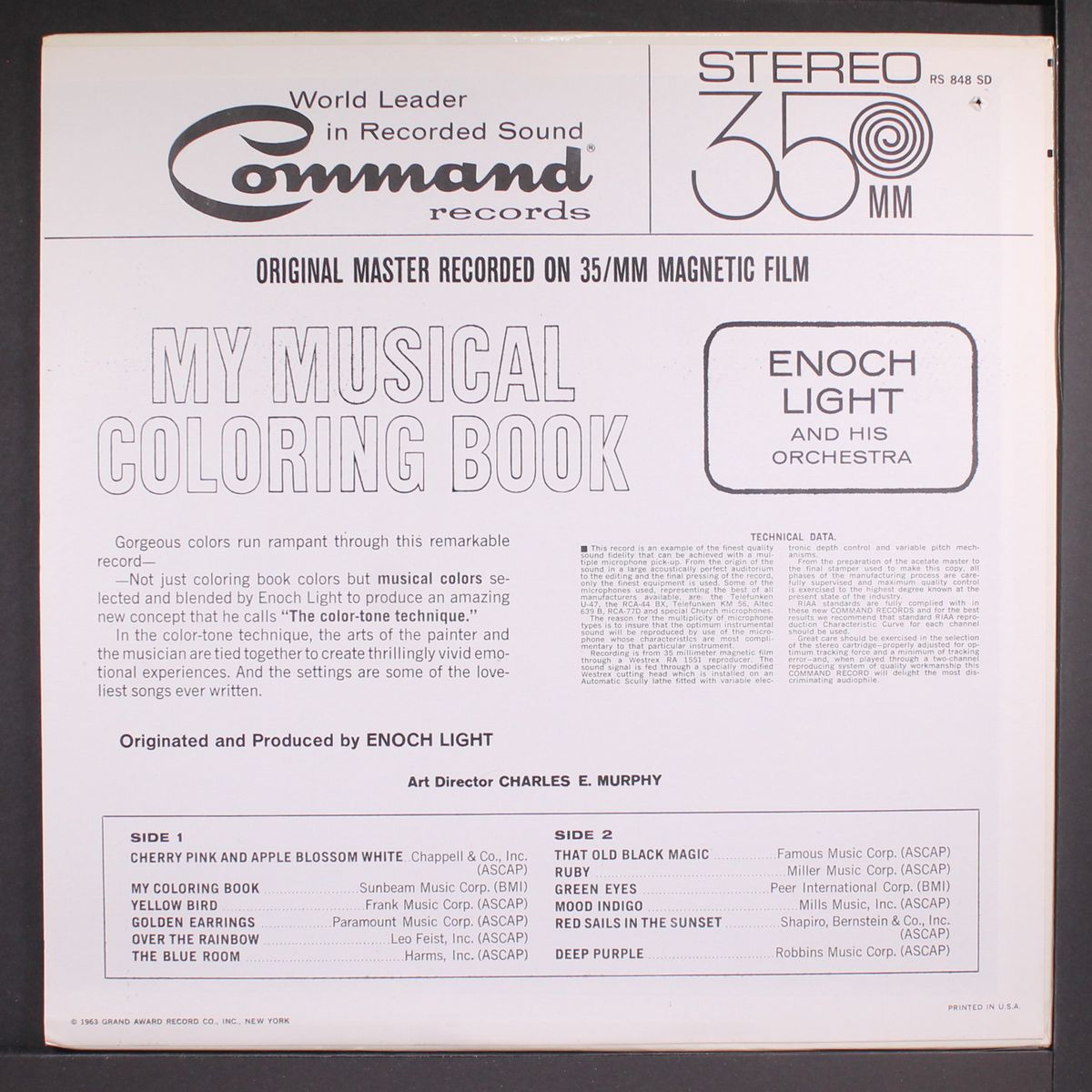 my musical coloring book by ENOCH LIGHT