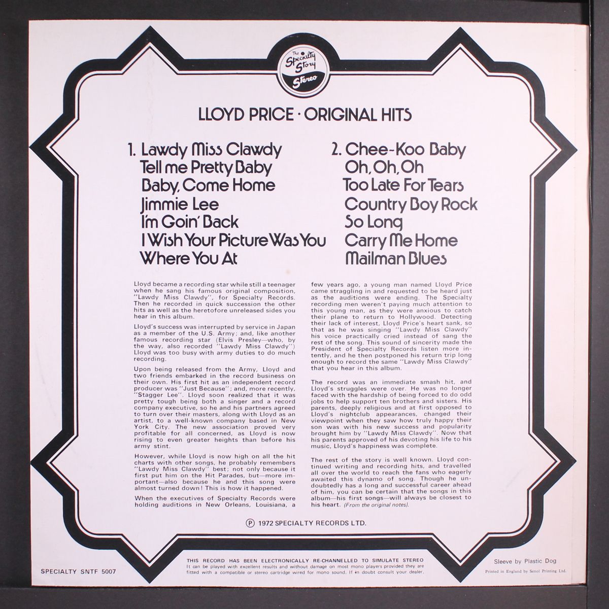 original hits by LLOYD PRICE