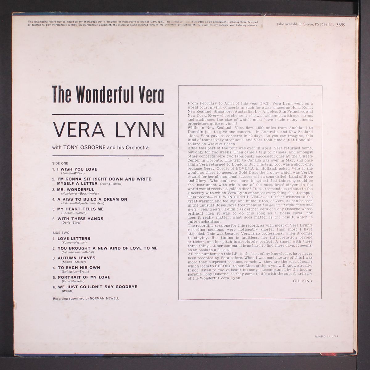 the wonderful vera by VERA LYNN
