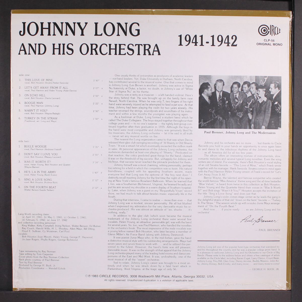 1941-1942 by JOHNNY LONG