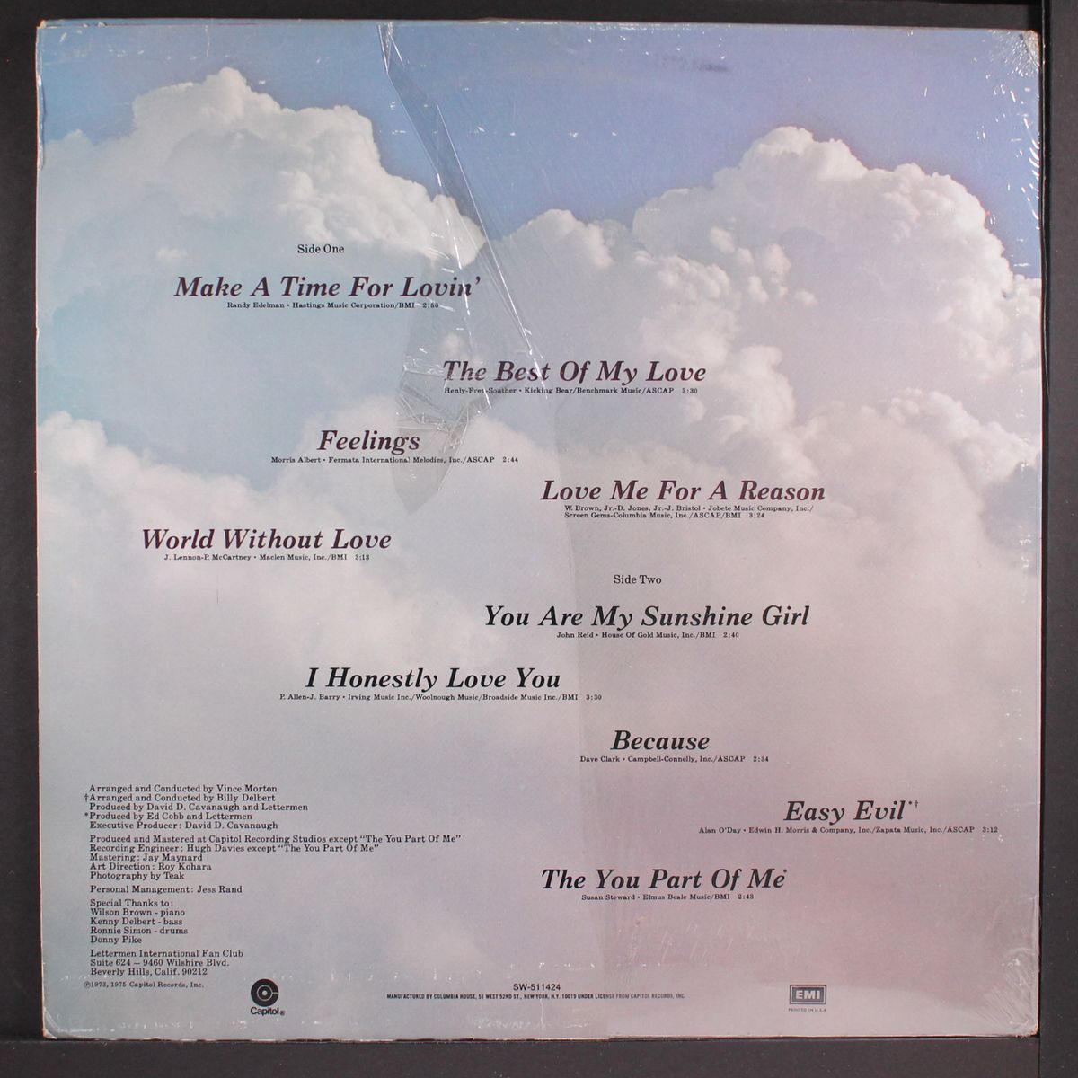 make a time for lovin' by LETTERMEN