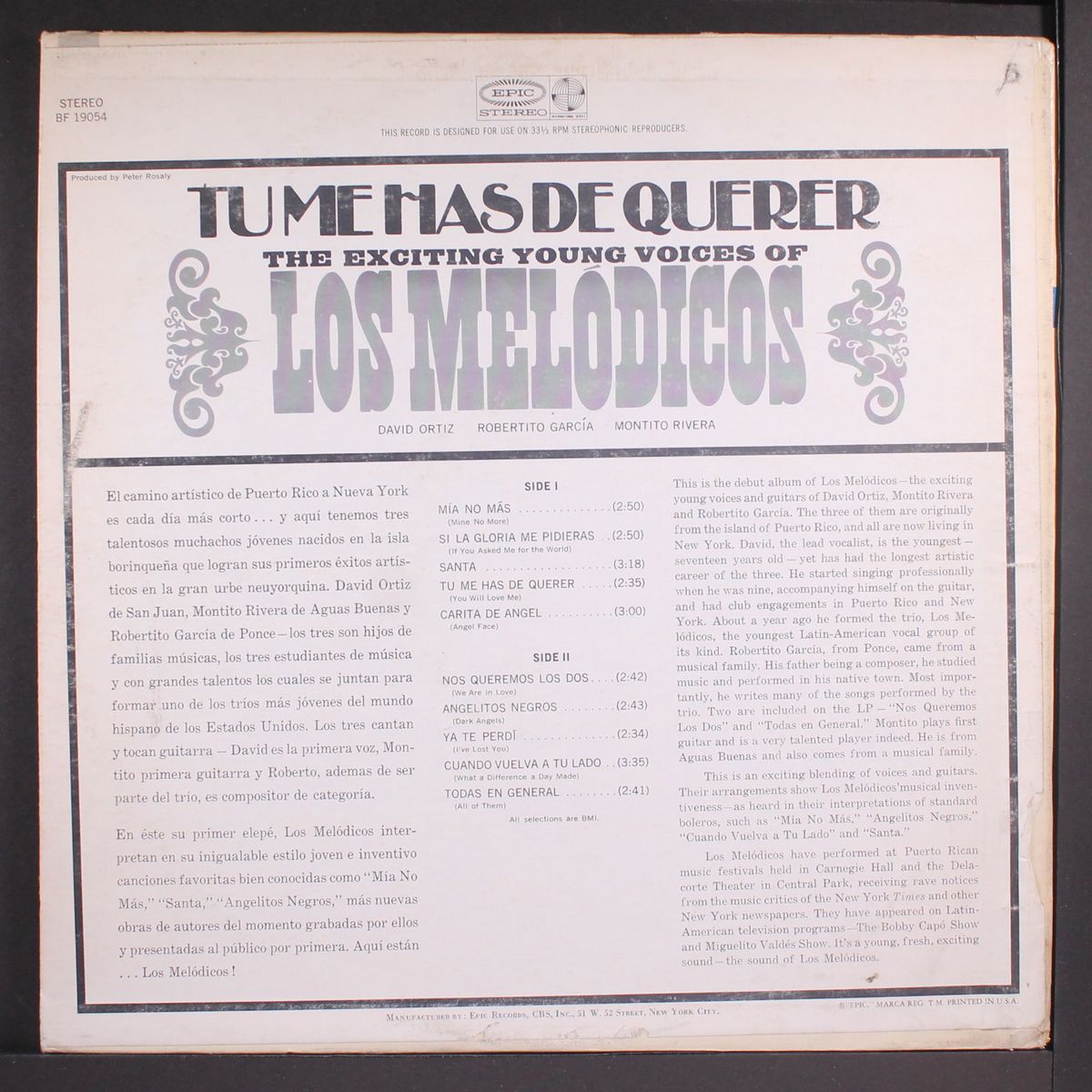 tu me has de querer by LOS MELODICOS