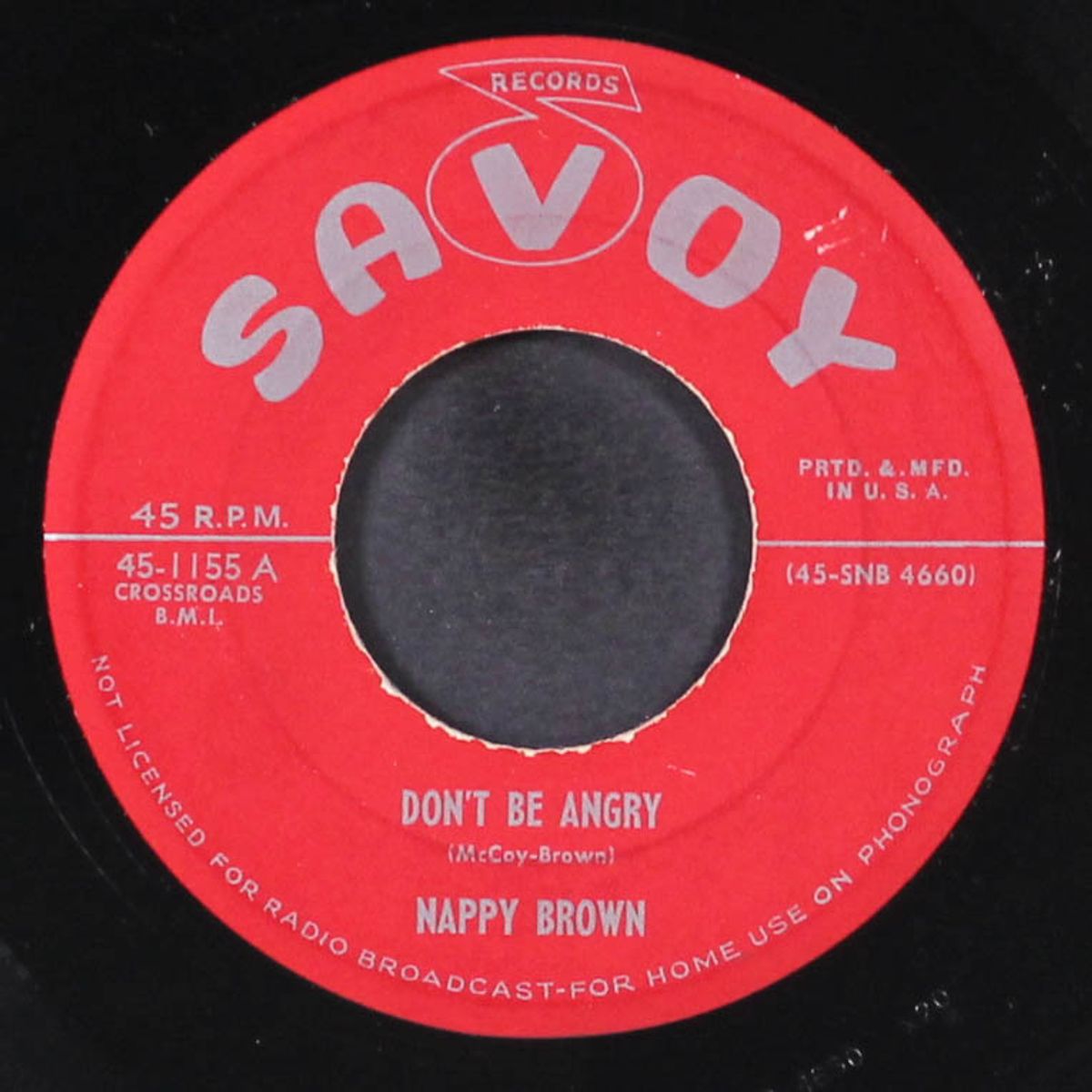 don't be angry / it's really you by NAPPY BROWN