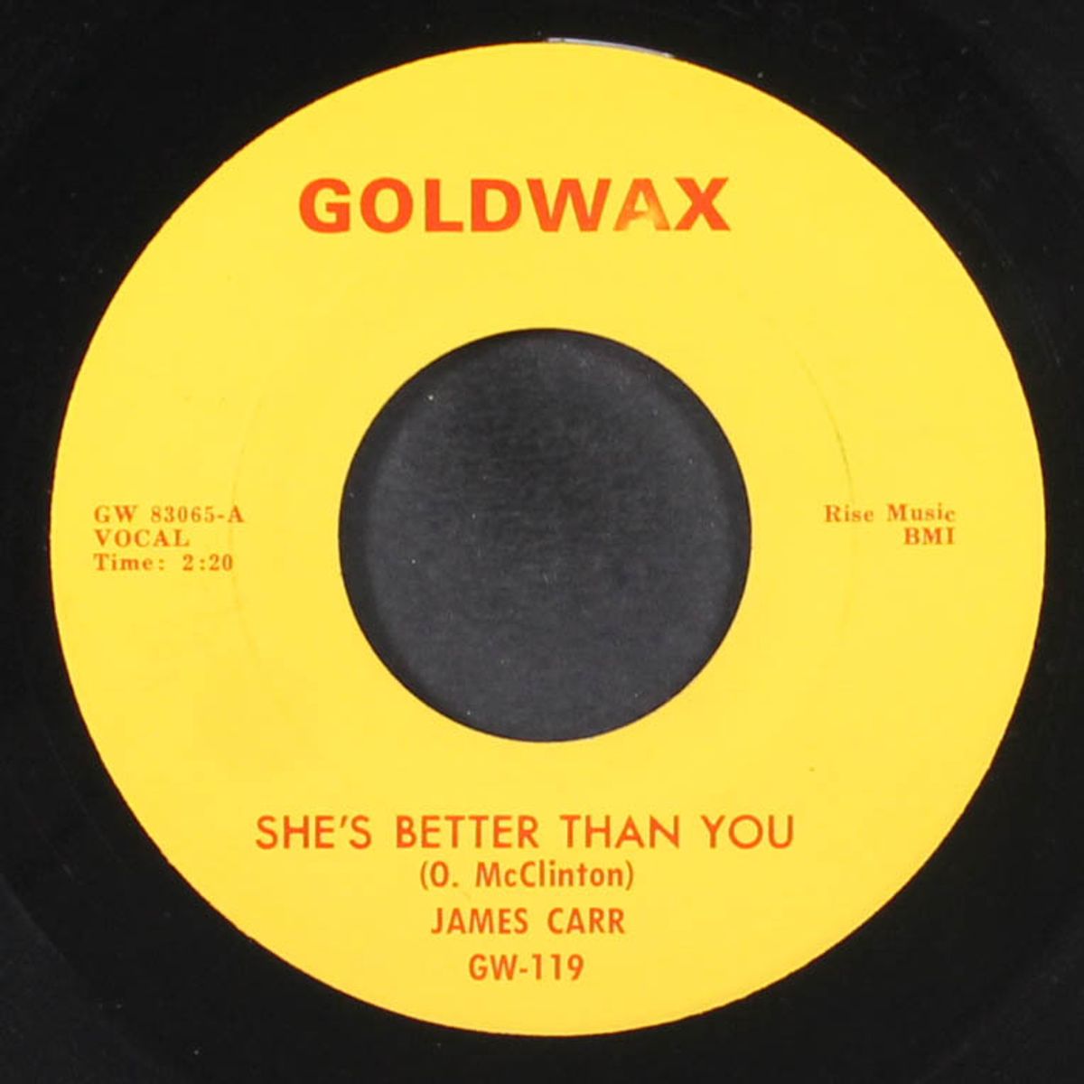 she's better than you / talk talk by JAMES CARR