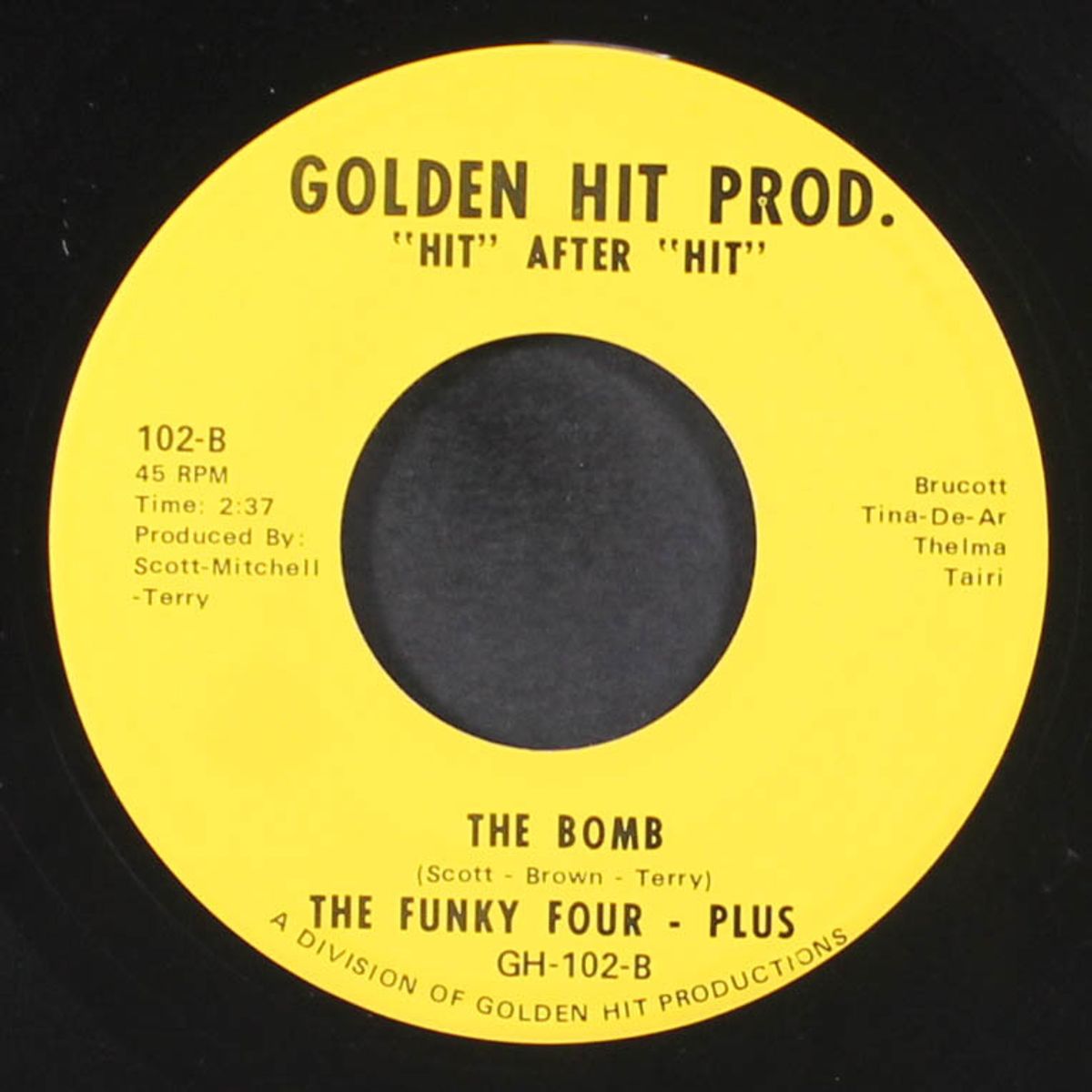the bomb / good & funky by JAMES BARNES & THE AGENTS