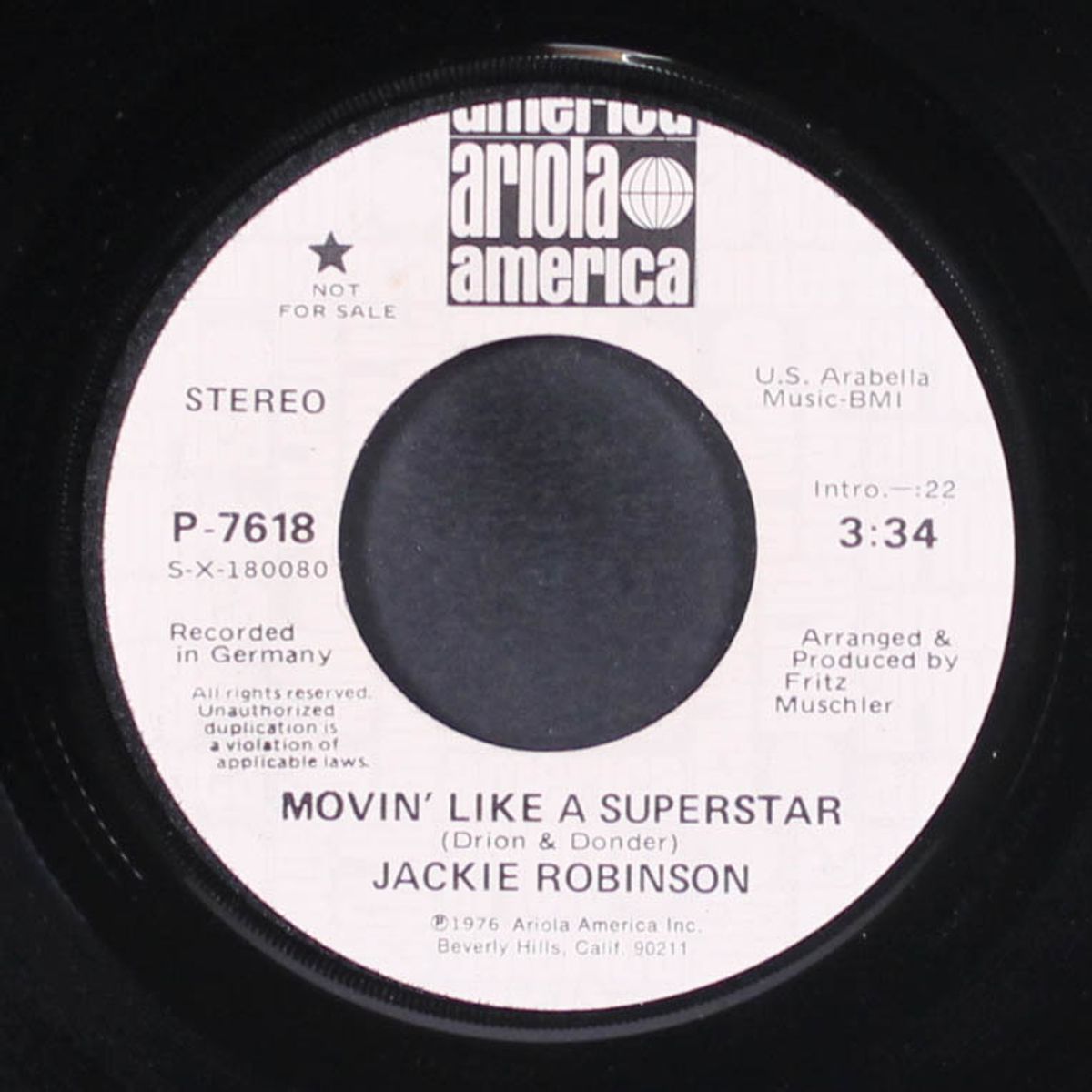 movin' like a superstar by JACKIE ROBINSON