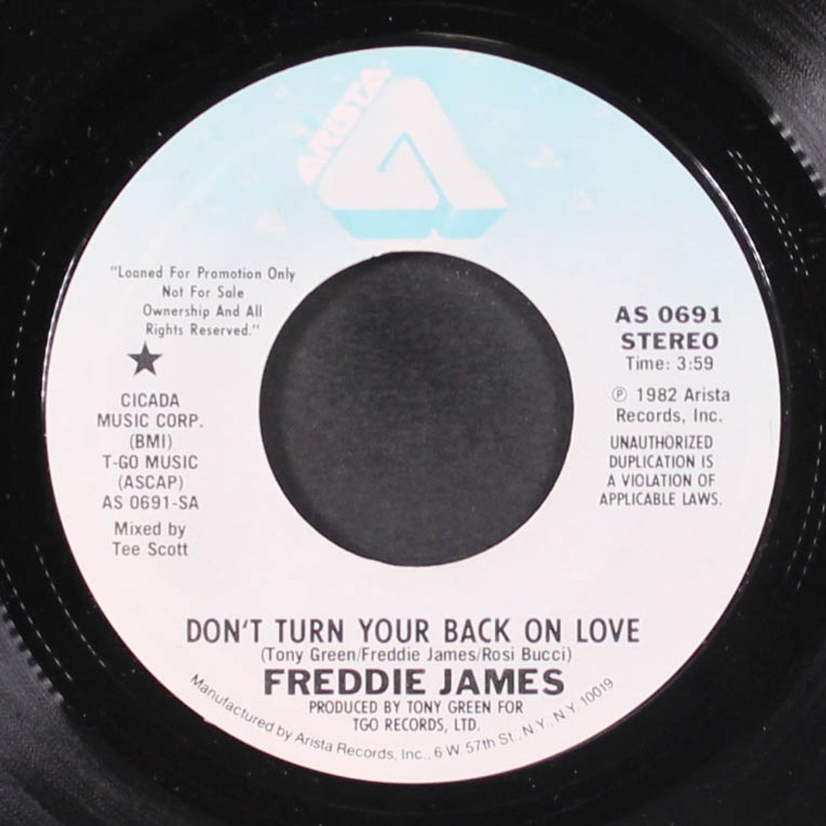 don't turn your back on love / mono by FREDDIE JAMES