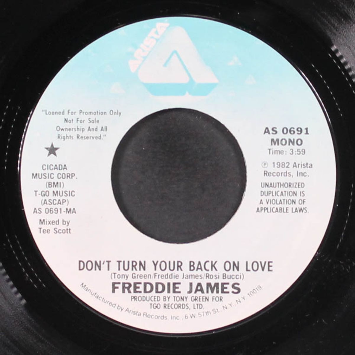 don't turn your back on love / mono by FREDDIE JAMES