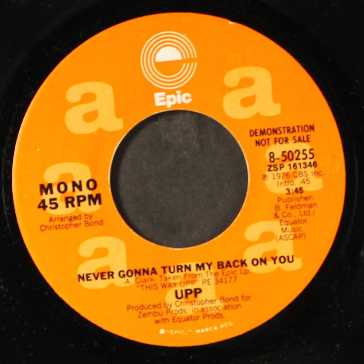 never gonna turn my back on you / mono by UPP