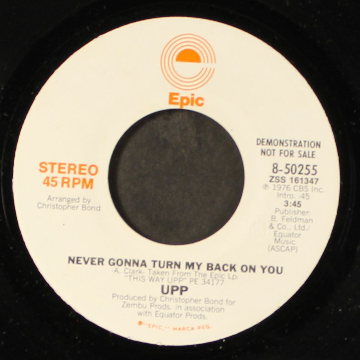 never gonna turn my back on you / mono by UPP
