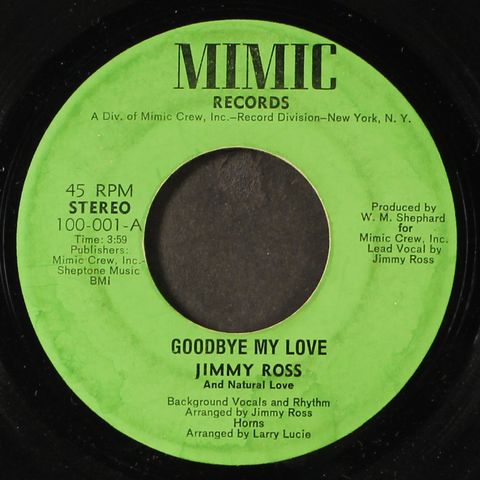 JIMMY ROSS & NATURAL LOVE