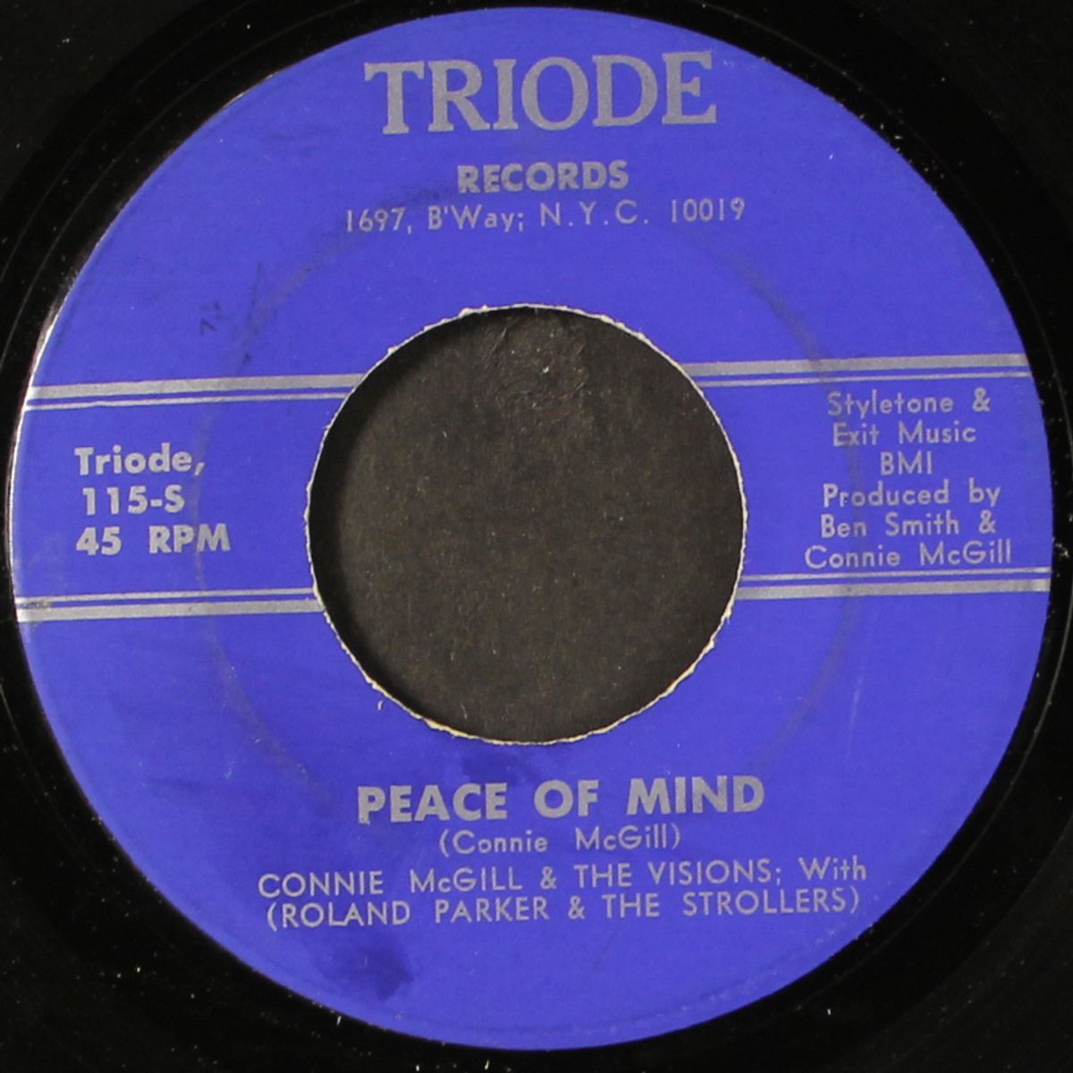 i wanna be yours / peace of mind by CONNIE MCGILL & VISIONS