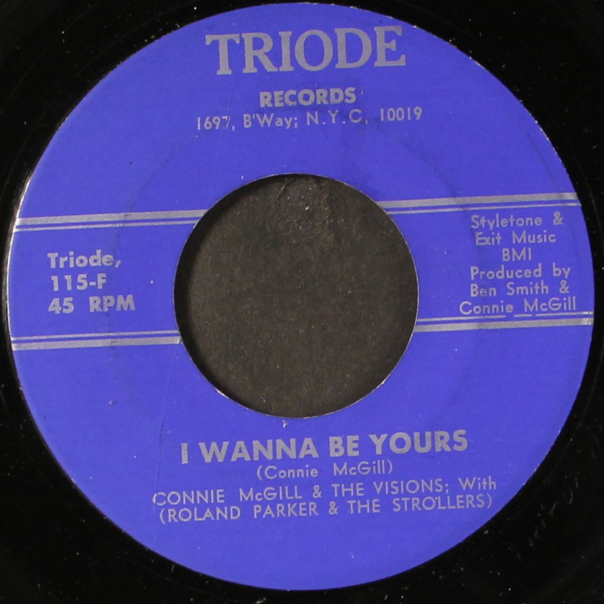 i wanna be yours / peace of mind by CONNIE MCGILL & VISIONS