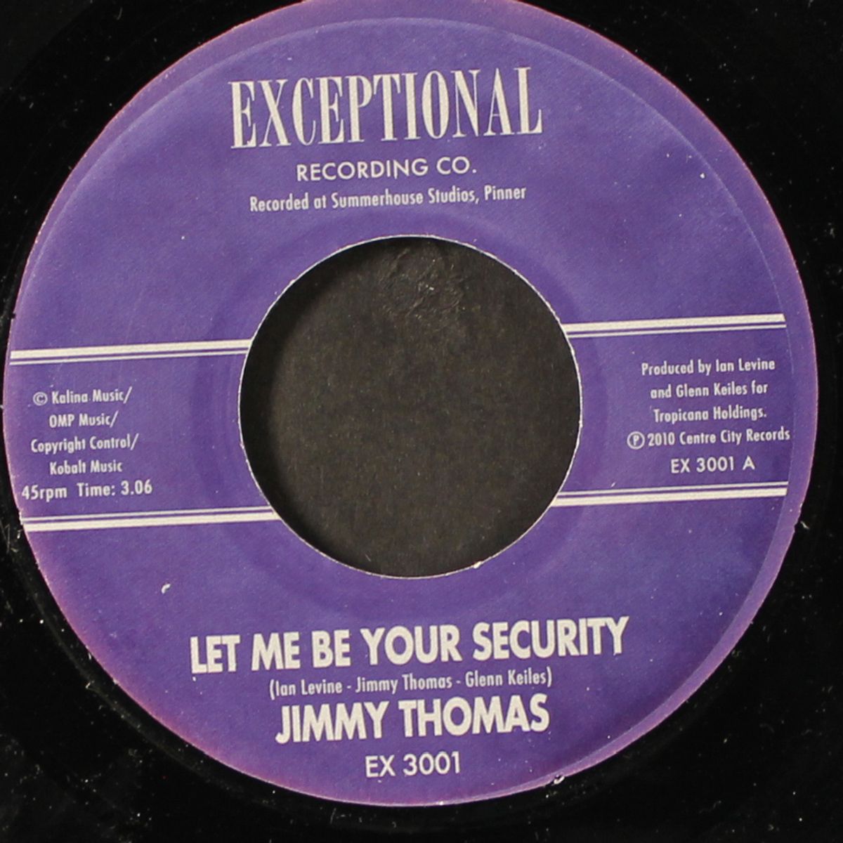let me be your security / first class ticket by JIMMY THOMAS