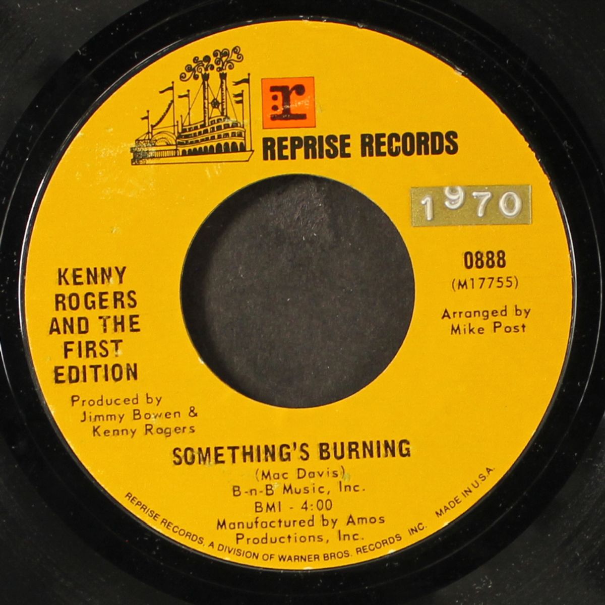 something's burning / momma's waiting by KENNY ROGERS & FIRST EDITION