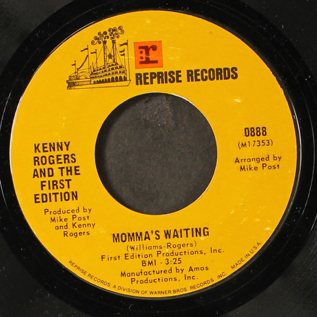 something's burning / momma's waiting by KENNY ROGERS & FIRST EDITION