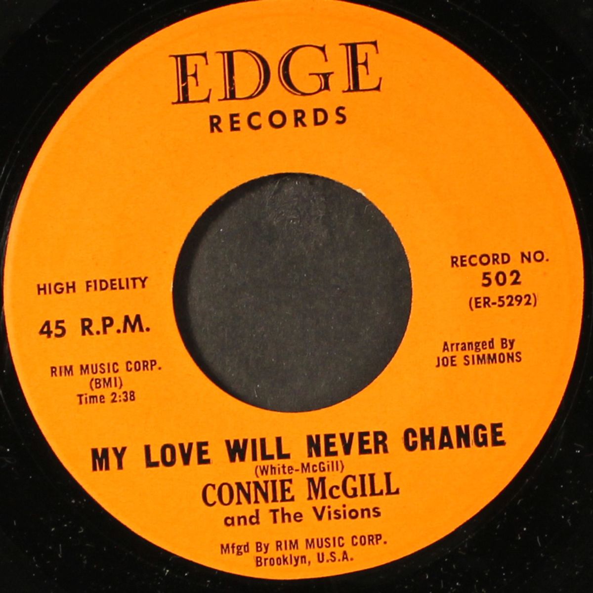 take it like a man / my love will never change by CONNIE MCGILL & VISIONS