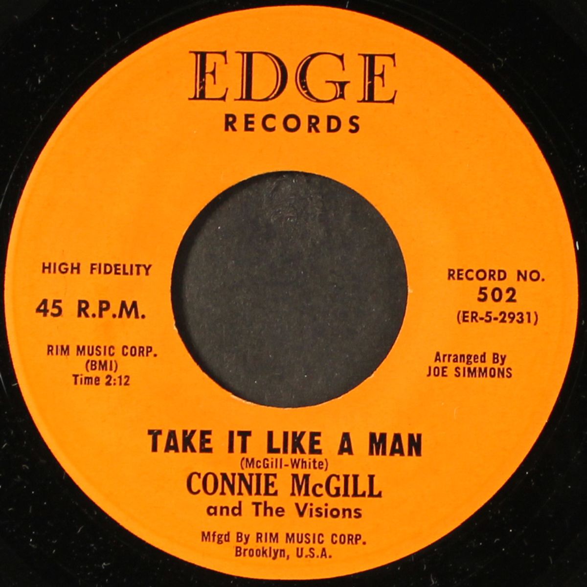 take it like a man / my love will never change by CONNIE MCGILL & VISIONS