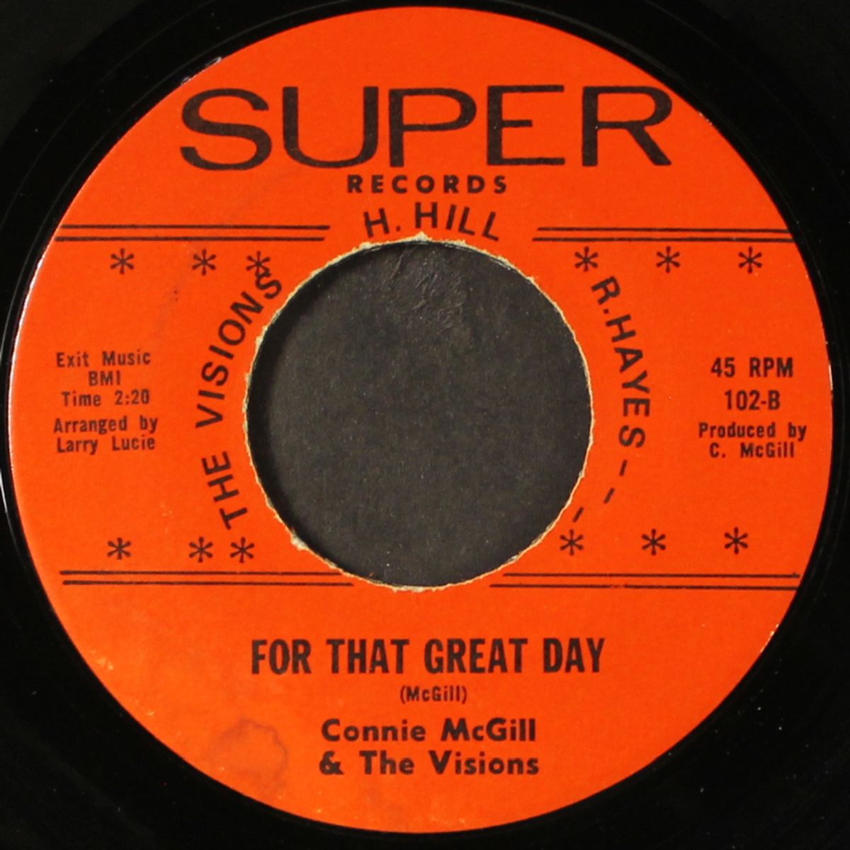 i could never love another / for that great day by CONNIE MCGILL & VISIONS