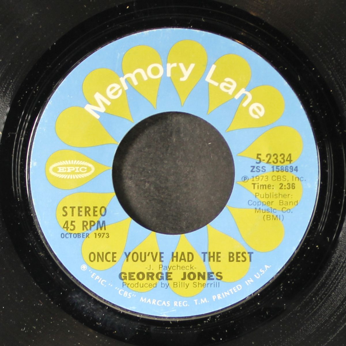 nothing ever hurt me / once you've had the best by GEORGE JONES
