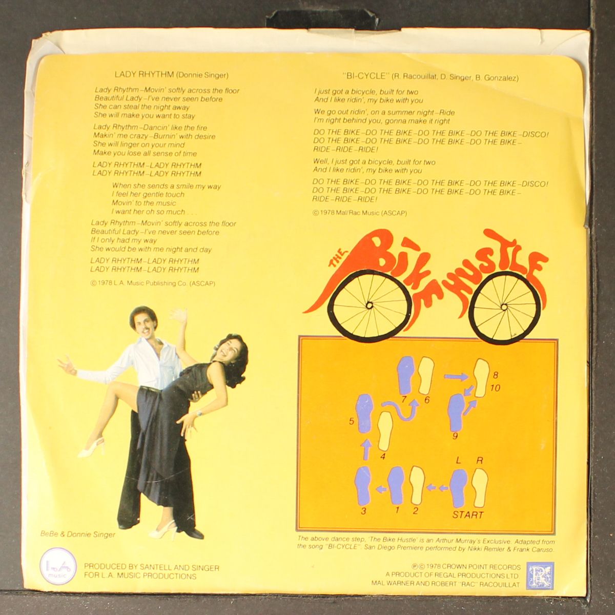 bi-cycle / lady rhythm by BEBE &AMP; DONNIE SINGER