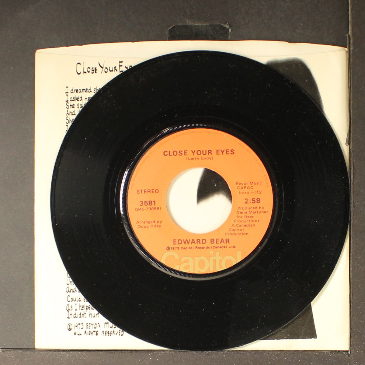 close your eyes / cachet county by EDWARD BEAR